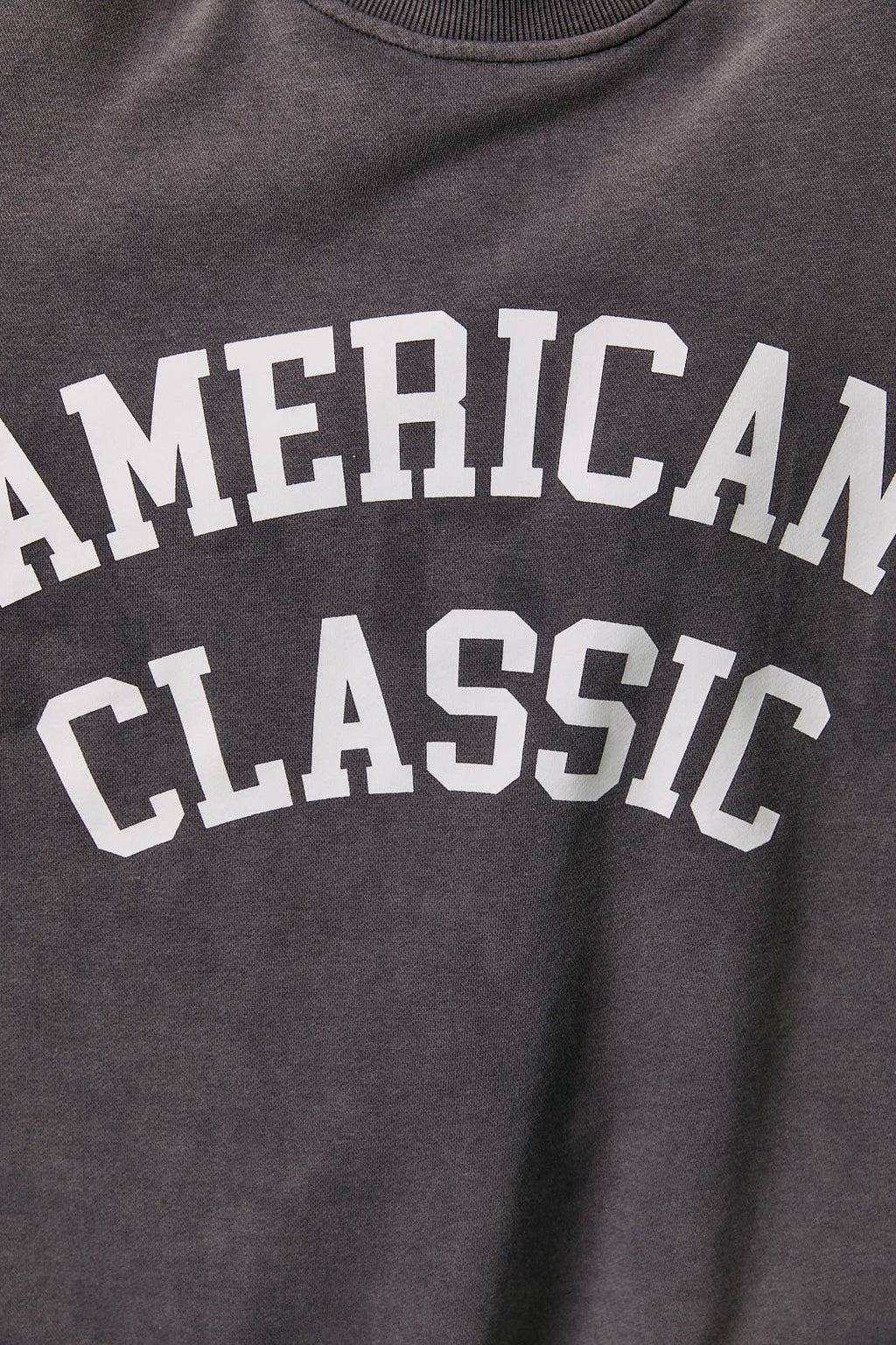 OVERSIZED REVERSIBLE "AMERICAN CLASSIC" MOCK NECK SWEATSHIRT