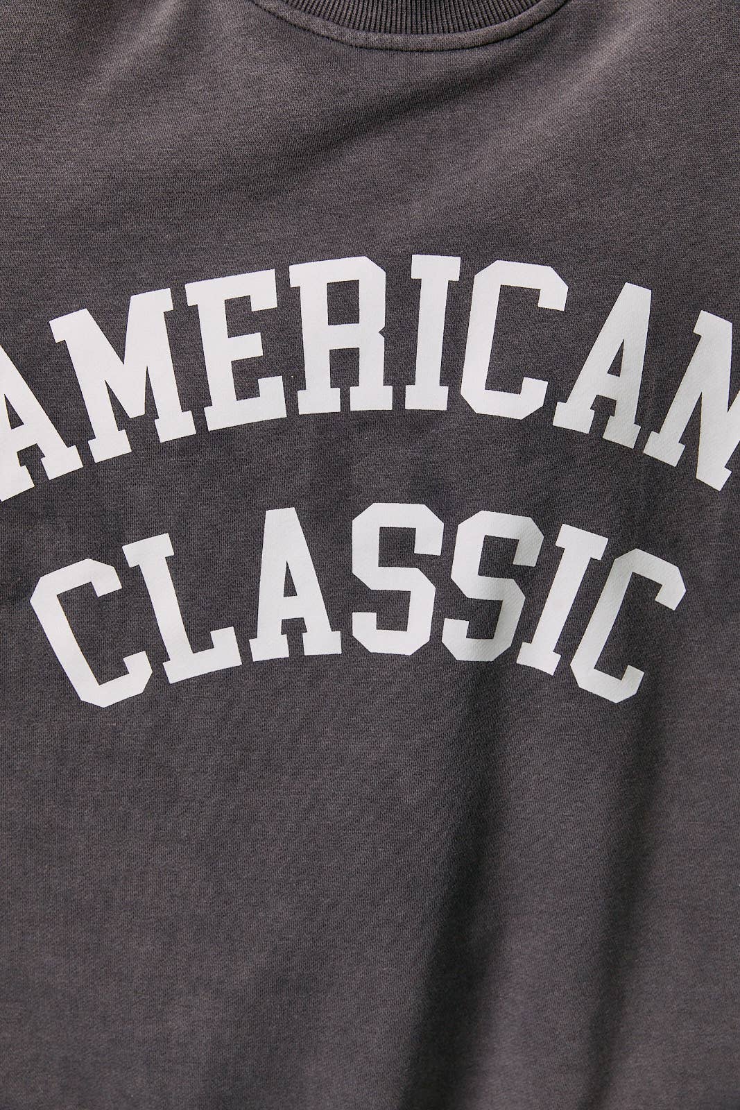 OVERSIZED REVERSIBLE "AMERICAN CLASSIC" MOCK NECK SWEATSHIRT