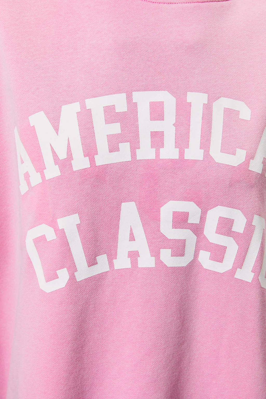 OVERSIZED REVERSIBLE "AMERICAN CLASSIC" MOCK NECK SWEATSHIRT