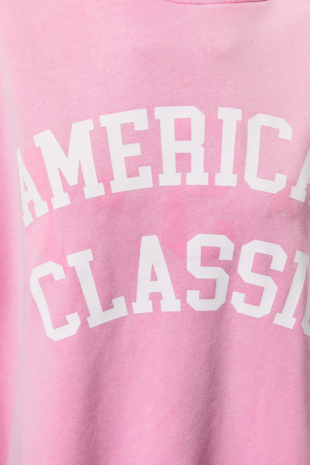 OVERSIZED REVERSIBLE "AMERICAN CLASSIC" MOCK NECK SWEATSHIRT
