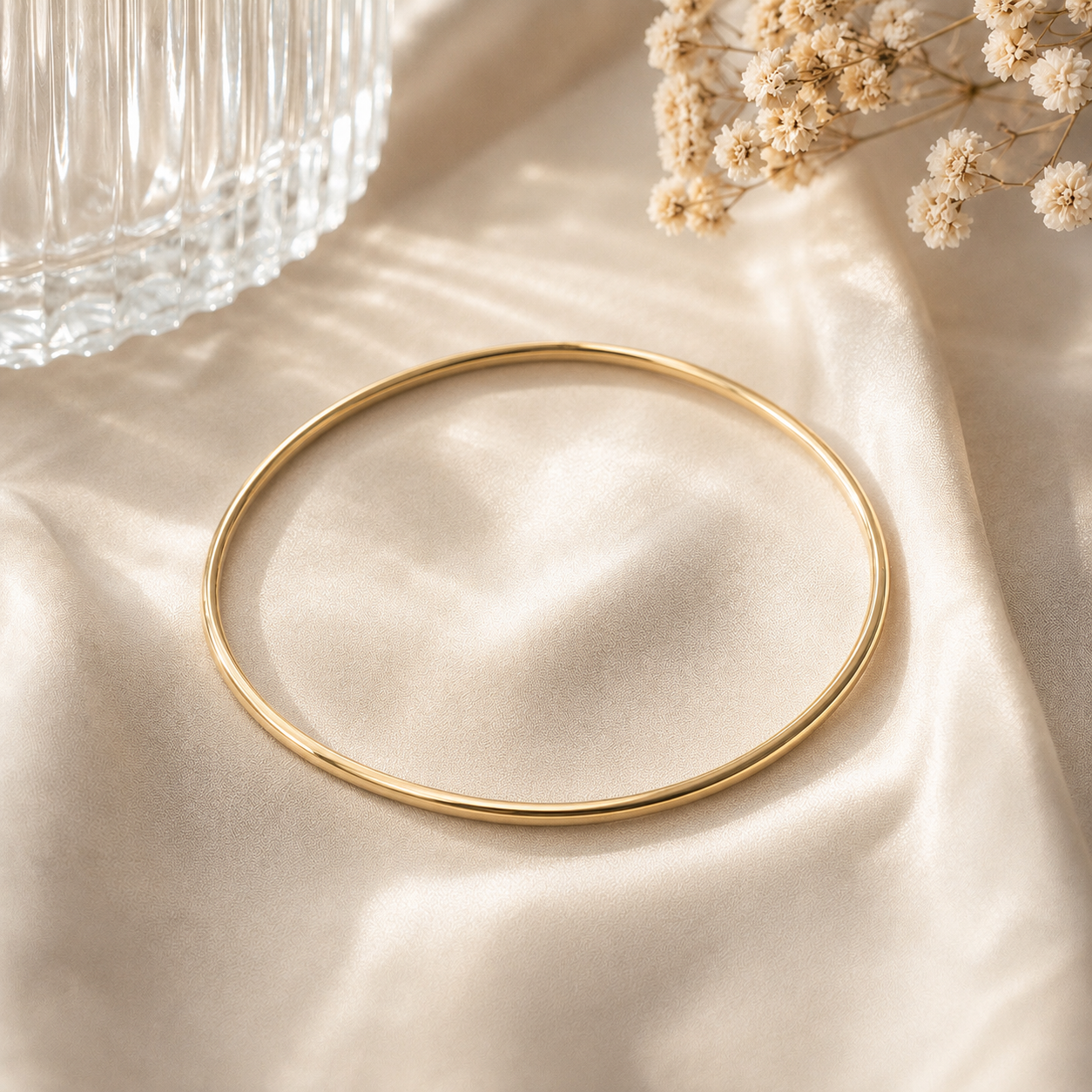 Non-Tarnish Gold Bangle Set