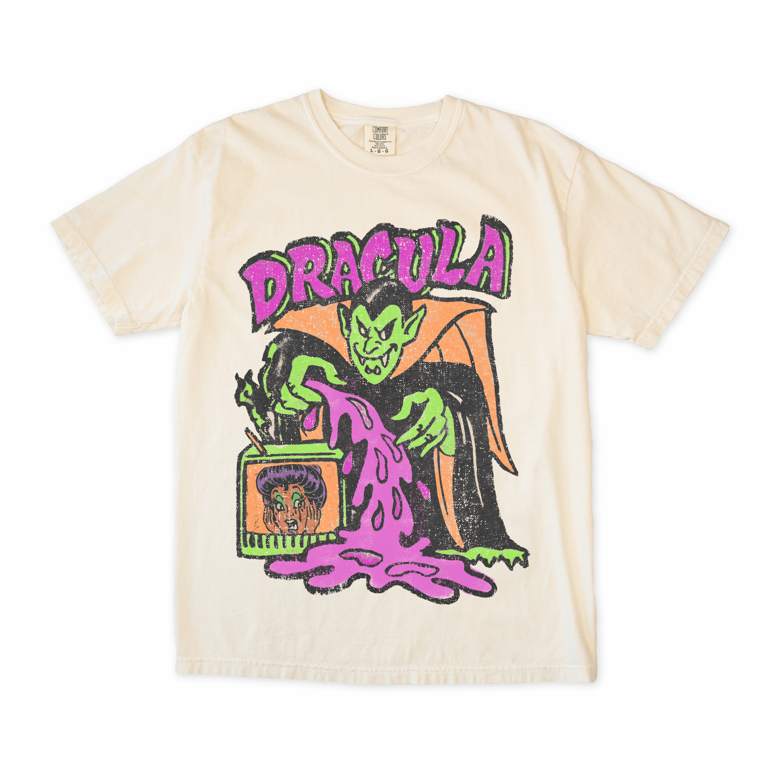Dracula Retro Halloween Graphic Tee