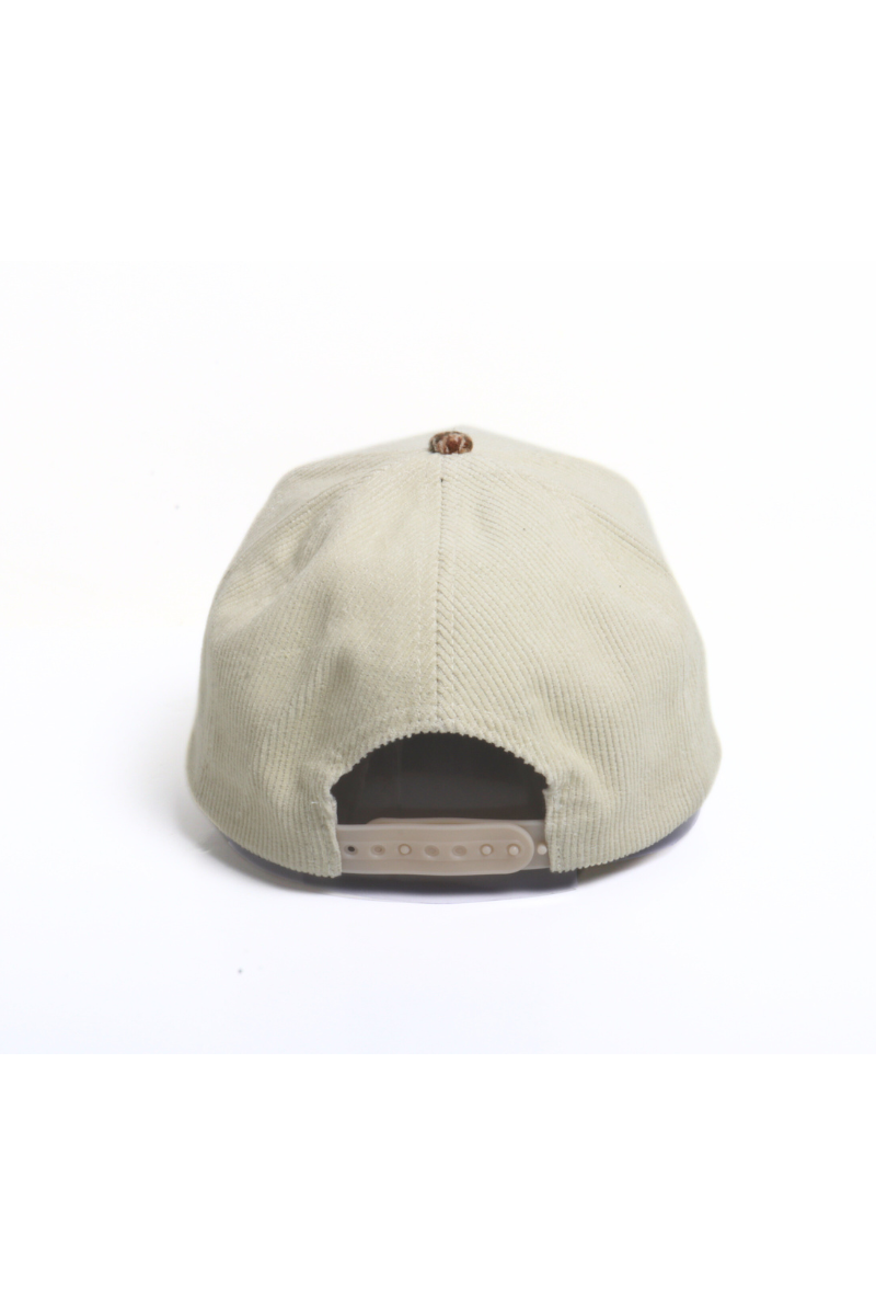 SWEATER WEATHER Embroidered Corduroy Plaid Brim Fall Cap