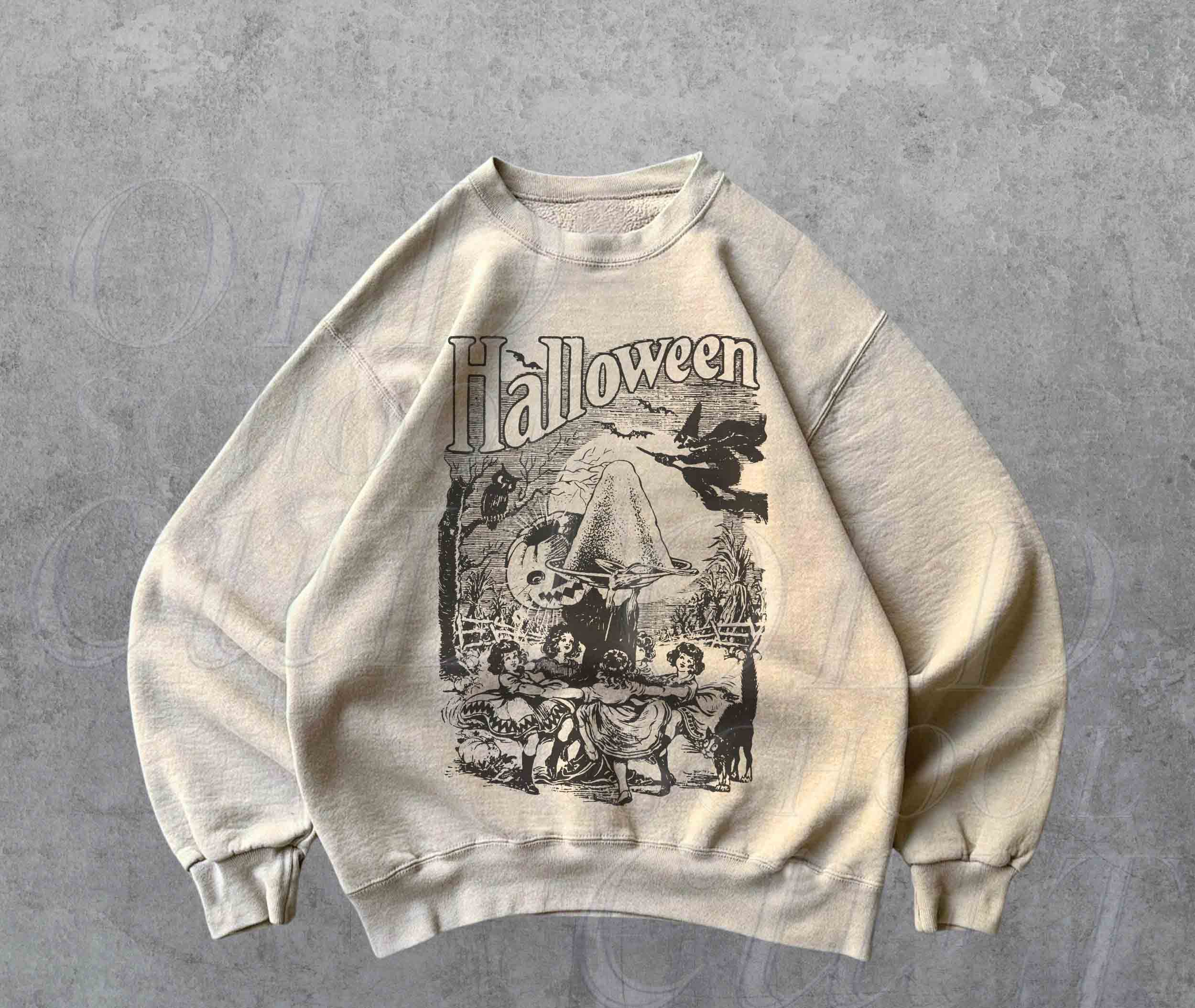 Halloween Vintage Witch Sweater