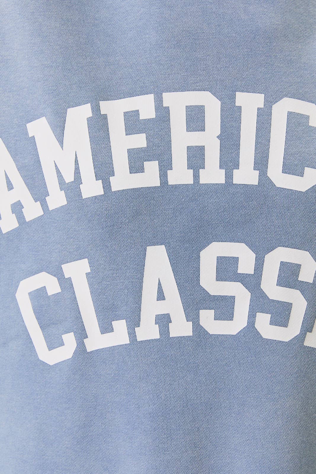OVERSIZED REVERSIBLE "AMERICAN CLASSIC" MOCK NECK SWEATSHIRT